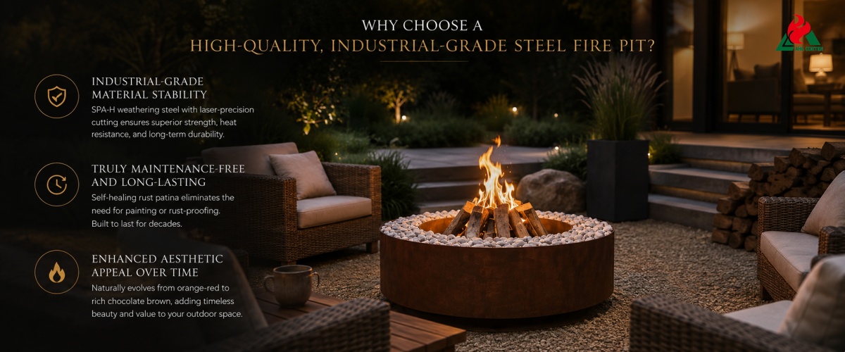 Bakit Pumili ng High-Quality, Industrial-Grade Steel Fire Pit